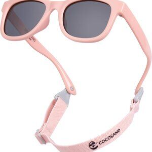 Baby Sunglasses with Removable Strap - Polarized UV Protection for 0-24 Months